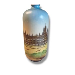 Marischal College Aberdeen Hand Painted Bud Vase 5.5"
